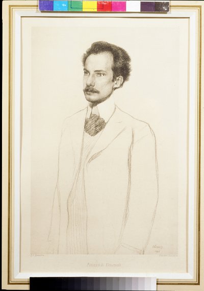 Ritratto del poeta Andrei Bely da Leon Bakst