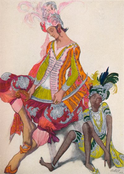 Principe e schiavo sognante, 1922, 1923 da Leon Bakst
