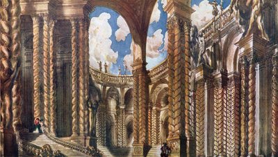 Scenografia per il fidanzamento, da La bella addormentata da Leon Bakst