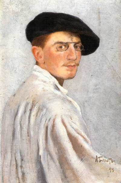Autoritratto (olio su cartone) da Leon Bakst
