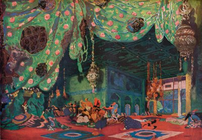 Scenografia per Scheherazade da Leon Bakst