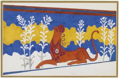 Scenografia per il balletto Fedra, ca 1923 da Leon Bakst