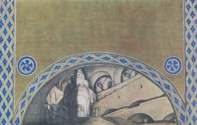 Scenografia per il dramma Il martirio di San Sebastiano di Gabriele D