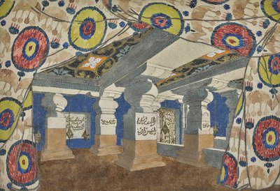 Scenografia per la rivista Aladino, o la lampada meravigliosa da Leon Bakst