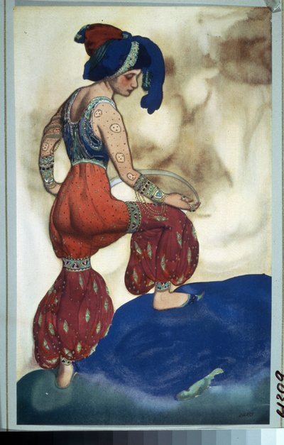 Sultana, costume per il balletto Sheherazade di Nikolai Rimsky-Korsakov da Leon Bakst
