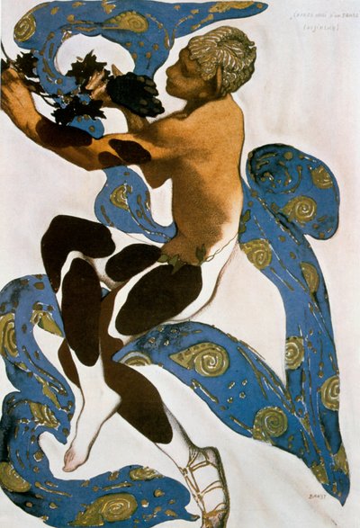 Il Fauno Nijinsky, costume per i Ballets Russes, 1912 da Leon Bakst