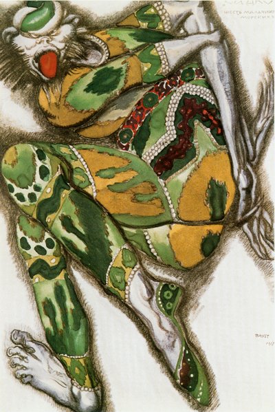 Il mostro verde, bozzetto di costume per l