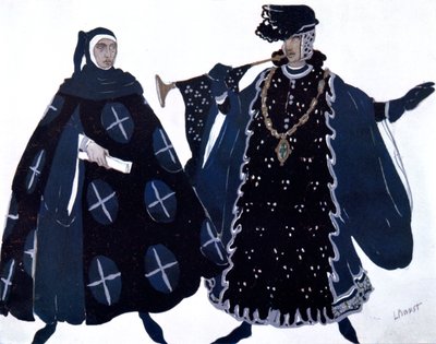 Due araldi, costume per balletto da Leon Bakst