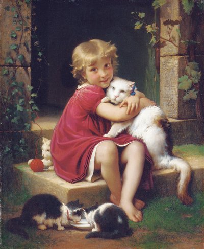 Il suo animale domestico preferito, 1867 da Leon Bazile Perrault