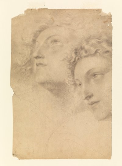 Disegno, Due teste femminili, 1886-92 da Leon Dabo