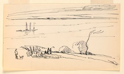 Paesaggio con fiume da Leon Dabo