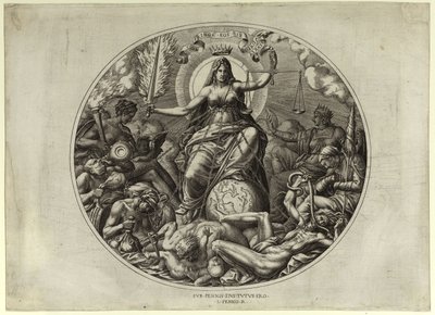 Giustizia, metà del XVI secolo da Leon Davent