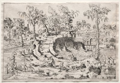 Paesaggio con putti da Leon Davent