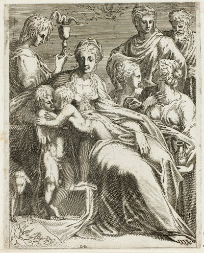 La Sacra Famiglia con Santi da Leon Davent