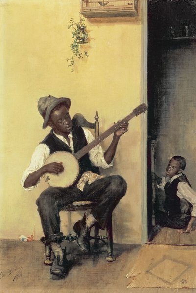 Il Suonatore di Banjo, 1881 da Leon Delachaux