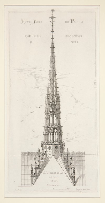 Notre Dame de Paris: Guglia in legno e piombo da Leon Gaucherel