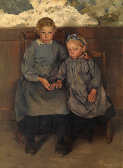 Due ragazze di campagna vallone da Leon Henri Marie Frederic