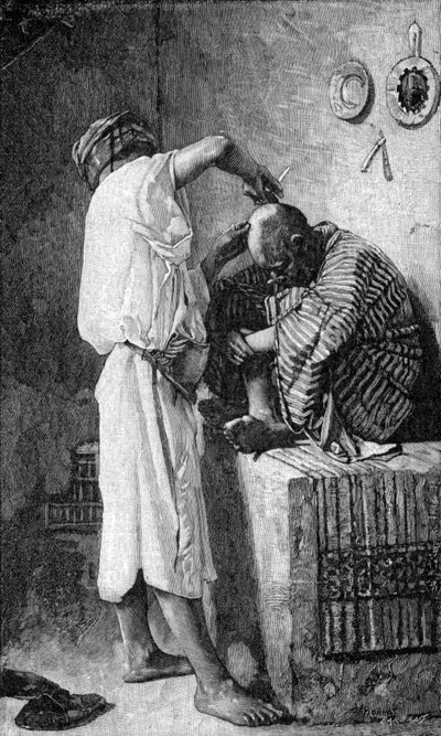 Un barbiere a Istanbul da Leon Joseph Florentin (after) Bonnat