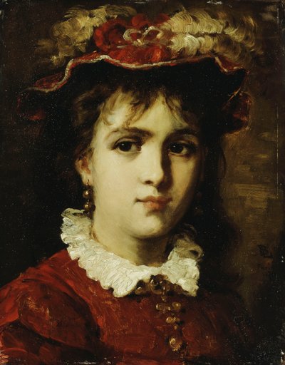 Ritratto di una giovane ragazza, 1876 da Leon Joseph Florentin Bonnat