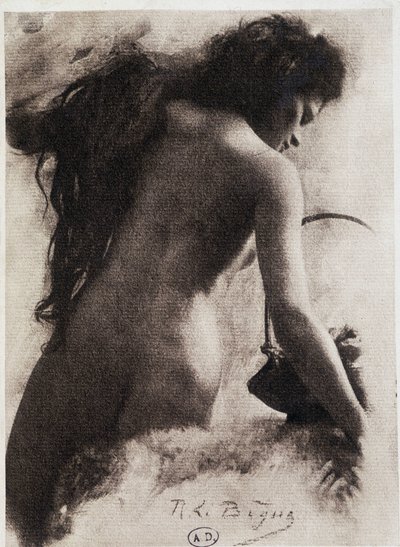 Schizzo (dorso femminile) di Le Bègue in "Les Processes d