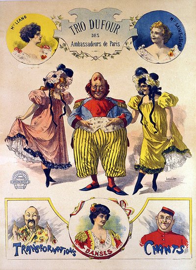 Poster del Trio DuFour da Leon Louis Oury