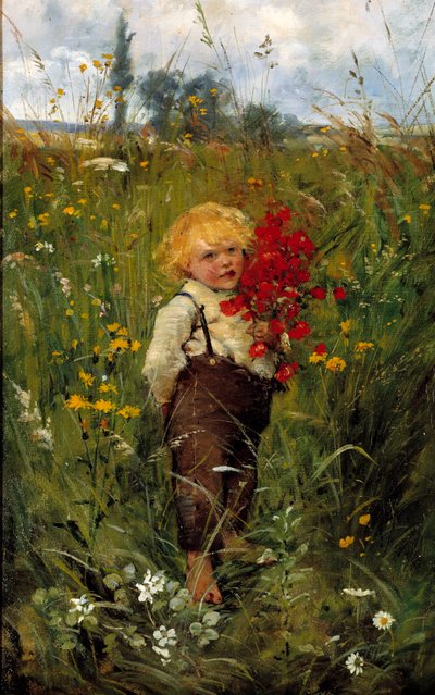 Il ragazzino con il bouquet da Leon Louis Tanzi