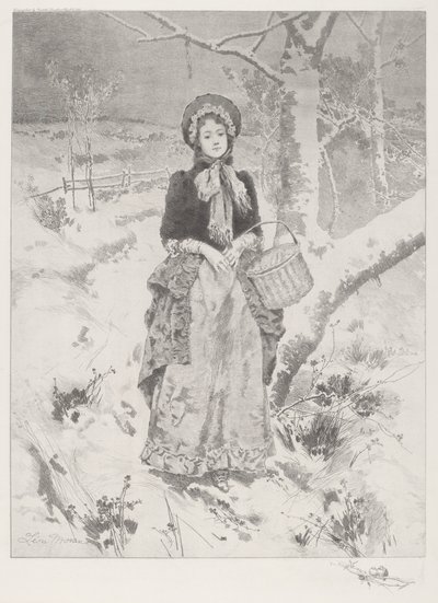 Ragazza in Costume da Contadina da Leon Moran