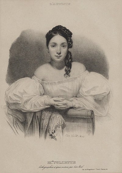 Ritratto di Juliette Drouet da Leon Noel