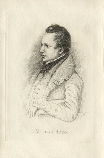 Ritratto di Victor Hugo 1802-1885 da Leon Noel