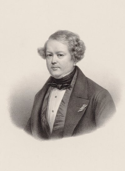 Ritratto del compositore Auguste-Mathieu Panseron 1796-1859, 1850 da Leon Noel