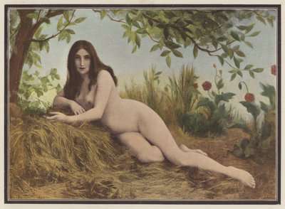 Estate, donna sdraiata nel fieno da Leon Printemps