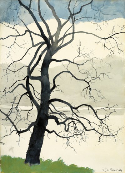 Albero Solitario al Bordo dello Stagno da Leon Spilliaert