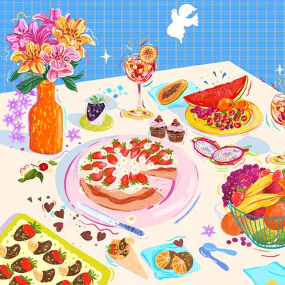 Dolci piaceri, 2025 (digitale) da Leona Tsiara