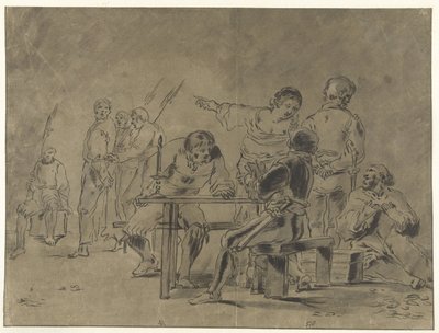 Pietro rinnega Cristo da Leonaert Bramer
