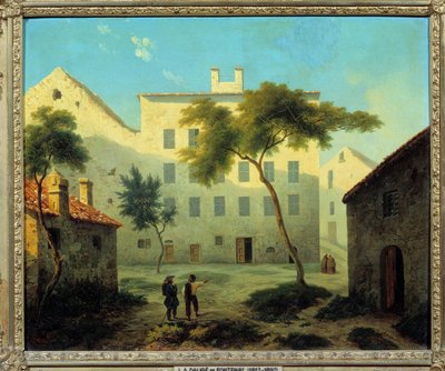 Veduta del luogo di nascita di Napoleone Bonaparte ad Ajaccio in Corsica da Leonard Alexis Dalige de Fontenay