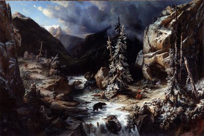 Veduta presa sul sentiero per la Maladetta da Leonard Alexis Dalige de Fontenay