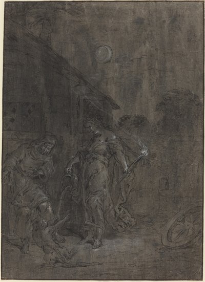 Stellio trasformato in lucertola da Cerere da Leonard Bramer