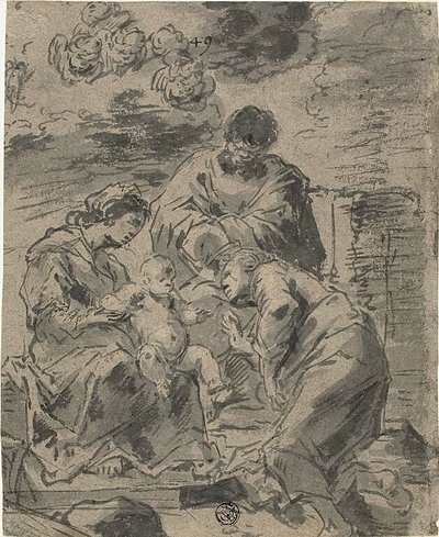Il matrimonio mistico di Santa Caterina da Leonard Bramer
