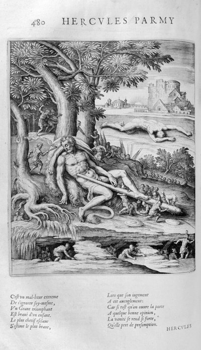 Secondo la mitologia greca, i Pigmei incontrarono una volta Eracle da Leonard Gaultier