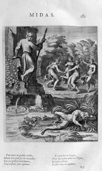 Re Mida è ricordato nella mitologia greca per la sua capacità di trasformare in oro tutto ciò che toccava da Leonard Gaultier