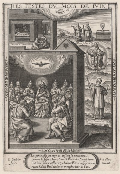 Le Feste del mese di giugno (Pentecoste) da Leonard Gaultier