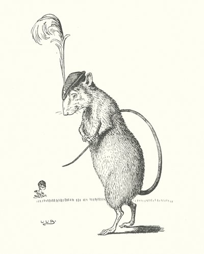 E il Ratto, indossava una piuma nel cappello da Leonard Leslie Brooke