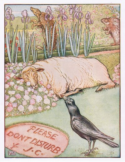 E le pecore si addormentarono, illustrazione da 