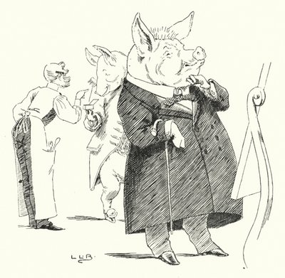 Barbiere, barbiere, rasa un maiale; quanti peli faranno una parrucca? da Leonard Leslie Brooke