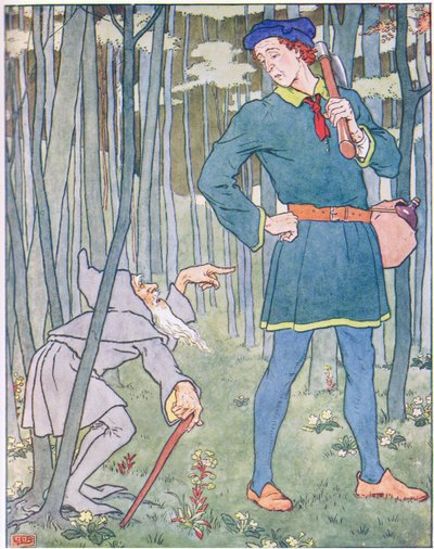 Incontrò un piccolo vecchio uomo grigio da Leonard Leslie Brooke