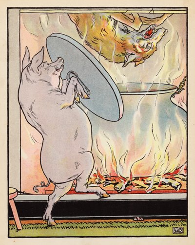 Illustrazione per I Tre Porcellini da Leonard Leslie Brooke
