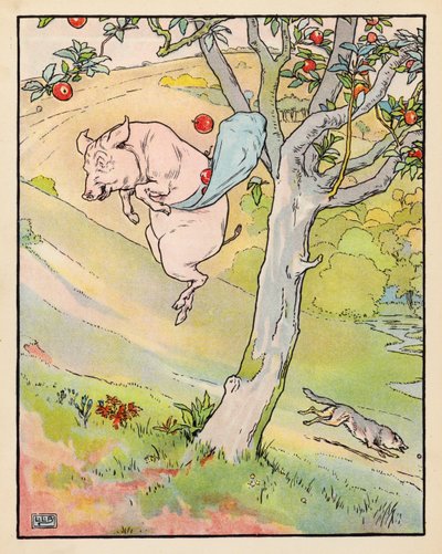 Illustrazione per I Tre Porcellini da Leonard Leslie Brooke