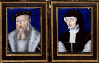 Ritratto di Claude de Lorraine (1496-1550), Duca di Guisa e Antoinette di Bourbon Vendome (1494-1583), sua moglie da Leonard Limosin