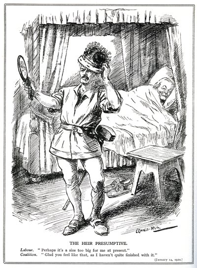 La sfida a Lloyd George e al governo di coalizione da parte del Partito Laburista, gennaio 1920 da Leonard Raven Hill