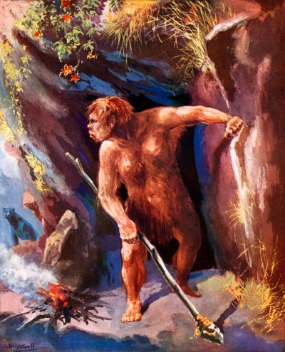 Uomo di Neanderthal da Leonard Robert Brightwell